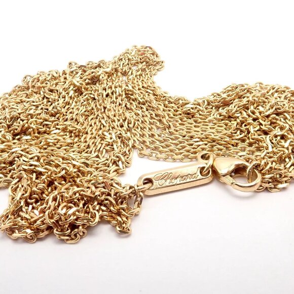 Chopard 18k Yellow Gold Extra Large Happy Spirit Diamond 5 Strand Necklace - Picture 14 of 16